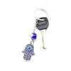 Keychains Lanyards l Evil Eye Sier Hamsa Keychain Hand Fatima Protection Charm Key Holder Lycka till AMET Drop Delivery AM9FM