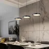 Lampade a sospensione Disco volante Lampadario a led Sala da pranzo Moderno semplice 3 teste Luci Haning Cucina Bar Lampada da ufficio Illuminazione per la casa