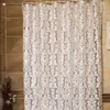 Cortinas de chuveiro cortinas laváveis ​​cortinas de chuveiro de banho marrocos peva ganchos à prova d'água Curtagens florais da família com ganchos tamanho 8 D30 230406