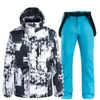 Other Sporting Goods Waterproof Snow Suit Sets for Men Ski Jacket and Bibs Pant Outdoor Clothing Winter Costume Snow Wear 10k -30 New Brand HKD231106