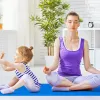 المبتدئين Non-Slip TPE Yoga Mat ، 1830x580x6mm ، حماية البيئة مزدوجة الطبقة ، جمباز ويلاتس.