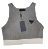 Damen Weste Tanks Pullover Ärmelloses T-Shirt Designer Slim Sommer Frau Top Designer Luxus Crop Top