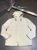 Loro Piano Jackets and Winter Mens Wool Blended Hooded Zipper Coats White Gray