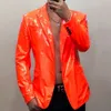 Men's Suits Blazers Spring Multicolor Mirror Bright Leather Jacket Men's High Quality Set Jacket Soft Lace Leather Jacket Customized Nightclub 6XL 230406