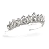 Coiffures style occidental couronne de mariée bandeau magnifique cristal mariée casque accessoires de cheveux diadèmes de mariage bijoux cadeau de fête D Dh6C5