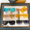 Lyxdesigner Summer Solglasögon Integrerad lins Fashion Ins Samma personliga ögonskydd One-Piece FFM0093