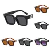 Off Brand White Top Luxury Sunglasses Designer Arrow x Black Rame Eywear Trend Trend Hip Hop Sunglasse Sports Travel Uv400 Sun Glasses QH1K с оригинальной коробкой