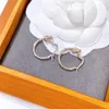 Creolen 2023 Trendy Metallohrring für Frau Vintage Knoten Kreis Korean Statement Zubehör Einzigartiger Punkschmuck