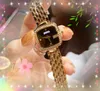 Famous classic small square dial designer watch All Stainless Steel Diamonds Ring Clock Women Quartz Movement Ladies Bracelet Waterproof Watches montre de luxe