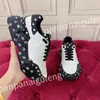 2023 Nuovi scarpe da ginnastica da scarpe da ginnastica di Luxury Mankin Sneakers White Black Leathe