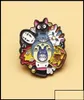 Pins broszki pinsbrooche biżuteria urocza kolekcja postaci Enamel pin bez twarzy mężczyzna mój sąsiad Totoro mix bake dziecięce broszka lo9800276