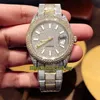 Versione top m126333 m126334 m118348 Quadrante con diamanti ETA 2824 Meccanico automatico 41MM Orologio da uomo Acciaio 904L con cassa con diamanti Designer Wa2371