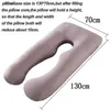 Maternity Pillows U-Shaped Maternity Pillow Sleep Support Pillow For Pregnant Body Cotton Rabbit U Shape Maternity Pillow Pregnancy Side SleepersL231106