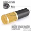 Microphones Wholesale Bm-800 Condenser Microphone Sound Recording Microfone With Shock Mount Radio Braodcasting For Desktop Pc Drop Dhs6W