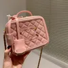 Saco de câmera de alta qualidade Designer saco de luxo couro genuíno saco cosmético clássico corrente dourada moda festa saco casual embreagem bolsa estilo vintage europeu saco