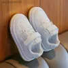 Sneakers Mode Platform Schoenen voor Kinderen Meisjes Geheel witte Sneakers Jongens Casual Tenis Nieuwe 2024 Lente Herfst Kinderen Sportschoenen Maat 21-32L231106