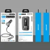 ESEEKGO PD-C22 PD+QC3.0 Car Charger Mini Portable USB Charger with Type-C Port Universal 5V/3A Adapter for Samsung Huawei Xiaomi Cellphones in Retail Box