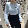 23ss Женские Свитера Turtlenck Женский Свитер Короткие Стильные Толстовки Для Леди Тонкие Джемперы С Капюшоном Вязаная Рубашка Дизайнерская Одежда Высокого Качества