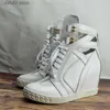 Buty Neon Patchwork Botki Ukryta wysokość pięty wewnętrznej Zwiększona Zebra Striped High Top Sneaker Femme Real Heth Short Booties T231106