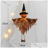 Autres fournitures de fête de fête Décorations d'Halloween Suspendus Ornement fantôme Citrouille St Windsock Pendentif pour fond de bar extérieur D Dhwhe