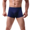 Cuecas masculinas bens cor respirável sexy gelo-seda retalhos roupa interior mens briefs médio modal cueca