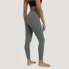 Yoga Outfits Seamless Nylon Sports Leggings Breathable Hip Lifting Pants 21 Colors Training Gym Outer Wear Cycling Jogging 230406