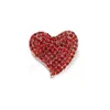 Brillant Strass Coeur Broches Pour Femmes Hommes Amour Saint Valentin Fête Bureau Broche Pin Vêtements Clips Cadeaux