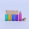 Storage Bottles 500PCS 5ml Frosted Glass Roll On Roller For Essential Oils Empty Parfum Travel