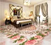 Wallpapers 3 D Pvc Flooring Custom 3d Bathroom Wallpaper Honorable Parquet Marble Texture Tile Mural