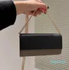 2023 Bolsos Chian de fresa, bolso de hombro para mujer, bolso cruzado, mensajero clásico, monederos con solapa, cadena de Metal de cuero, billetera de moda