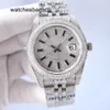 Designer Diamond Watches VVS horloge heren automatisch mechanisch waterdicht 41 mm saffier dames zakelijke horloges met met diamanten bezaaide stalen armband Montre