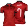 23 24 Albanië Nationaal Team UZUNI Voetbalshirts heren HYSAJ LENJANI ABRASHI RAMADANI Home Rood Uit Wit 3e Zwart Voetbalshirts S-2XL