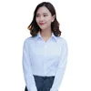 Bloups feminina camisas de mangas compridas femininas para mulheres de trabalho feminino Camisa de decote em lapela de capela de camisa feminina de grandes dimensões 230406