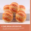 Decoração de festa 4 pcs pão simulado ornamento falso po adereços copo de papel simulação modelo de comida realista presentes para crianças