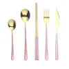 Наборы посуды Spklifey Cutlery Set Gold Spoon Forks Forks Spoons Newsware и вилка.