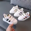 Sneakers Children's Sneakers Kids Fashion Design White Non-slip Casual Shoes Boys Girls Hook Breathable Sneakers Toddler Outdoor ShosL231106