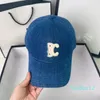 Chapeau de seau de styliste pour hommes et femmes, casquette de marque avec lettres, Jeans de sport, chapeaux de Baseball bleus, chapeaux de soleil
