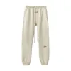 New sweatpants * Double thread ESSESS flocking letter loose plus fleece casual sweatpants trendS-XL