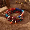 Bohemian Boho Stackable Bracelets for Women Girls Multilayer Stack Beads Colorful Beaded Charm Bracelets Handmade Jewelry