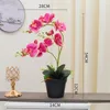 Decorative Flowers Simulated Flower Ornaments Butterfly Orchids Small Potted Plants Fake Living Room Table Decorations