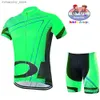 Maglia da ciclismo Set Abbigliamento da ciclismo estivo Abbigliamento da bici per bambini Short Seve Quick Dry Breathab Boy Outdoor Riding Bike MTB Abbigliamento Maglia da ciclismo Q231107