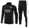 Trailsuit 2023 24 Paris Spor giyim eğitim takım elbise uzun kollu koşu spor giyim mbappe futbol futbol futbol futbolu kiti üniforma chandal yetişkin sweatshirt sweater setler erkek çocuklar