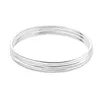 Bracelets de link Cadeia de estilo simples Pulseira de prata feminino Solid Solid Fosted Ring Fino Personalidade de moda fechada All-Match JewelryLink