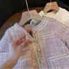 Ensembles de vêtements Enfants tenues douces filles princesse vêtements ensembles 2 pièces printemps automne enfants mode manteau + robe tenues Vintage costume R231106