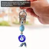 Keychains Lanyards L Evil Eyes Keychain Lucky Eye Key Ring Blue Turkish Amet Pendant Beads Keyring Craft Decoration Jewelry Drop Deliv Am98N