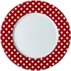 Pfaltzgraff Kenna Service de table en porcelaine rouge 16 pièces pour 4 assiettes et plats