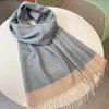 Luxury Scarf Women Embroidery Solid Tassel Scarves Winter Fashion Soft Women's Scarves Accessories