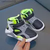 Sneakers 2024 Kids Fashion High-Top Sneakers For Boys Girls Shoes Barn Casual Walking Shoes Breattable Sports Running Shoes Toddlerl231106