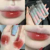 Brillant à lèvres HEALLOR rose miroir clair glaçure à l'eau Transparent imperméable brillant liquide rouge à lèvres teinte rouge maquillage coréen