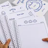 Caderno minimalista Capas de papel fosco de papel escolar em espiral para gravação